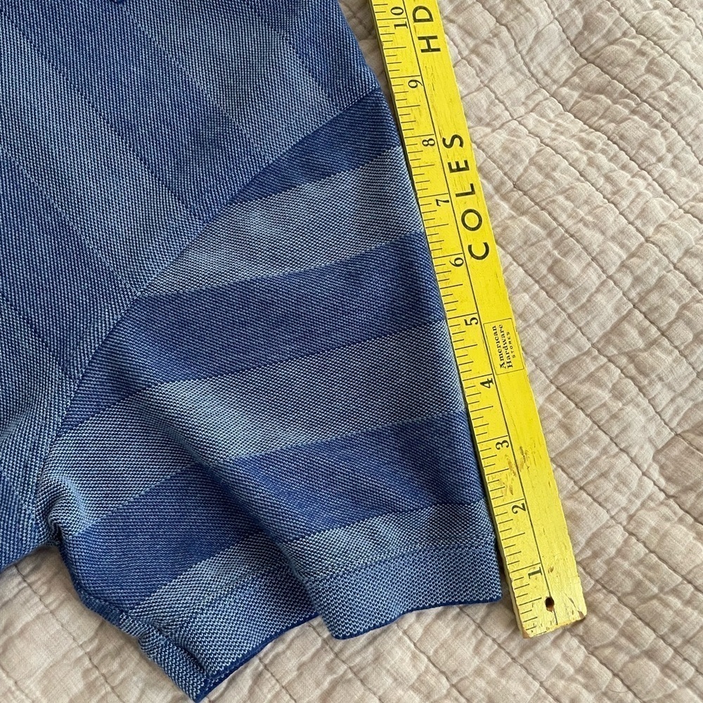 Brooks Brothers Cotton Performance Polo Shirt Mens L Slim Fit Blue Logo Striped - Picture 7 of 7